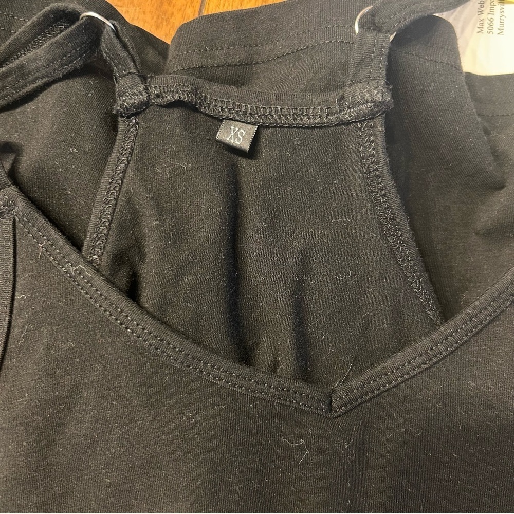 Caracilia Black Sleeveless Athletic Mini Dress with Romper, Size XS - Picture 12 of 12